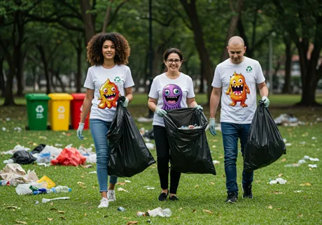 Équipes de nettoyage environnemental
