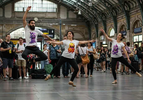 Équipes de flash mobs