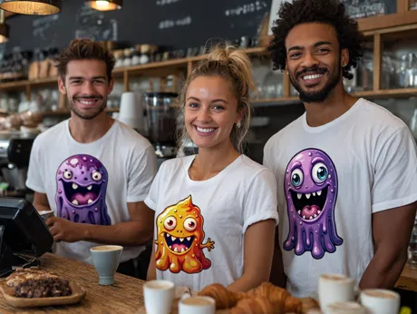 Personnel de vente au détail et de cafés